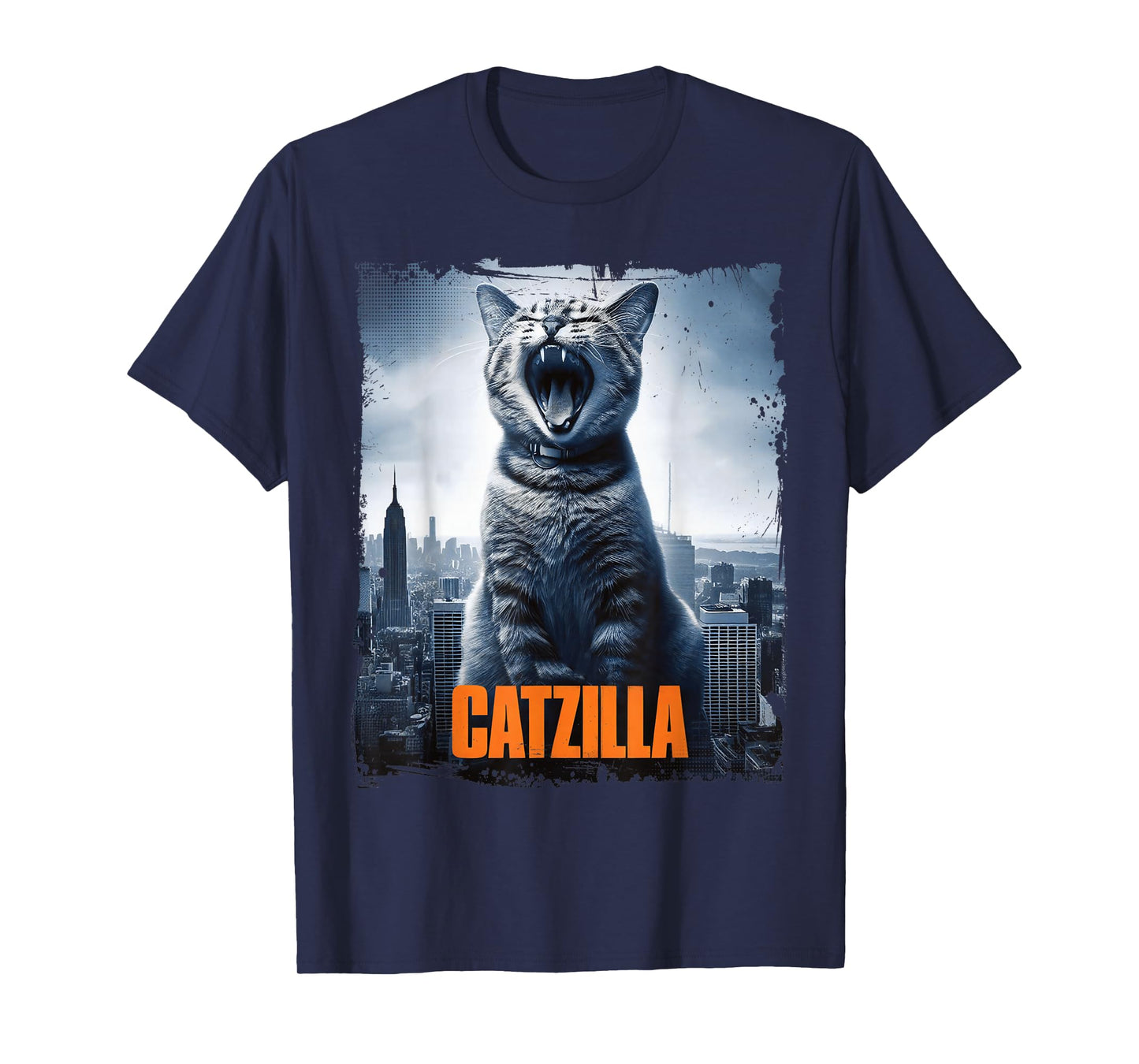 Monster Catzilla Parody Cat for Cats Lover Cat Mom Cat Dad T-Shirt