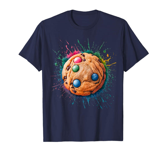 Baking Baker Men Woman Colorful Watercolor Cookie T-Shirt
