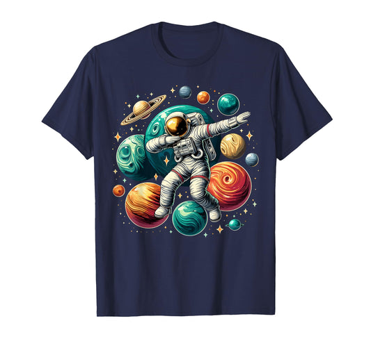 Astronaut Dabbing Planets Astronaut Science Space T-Shirt