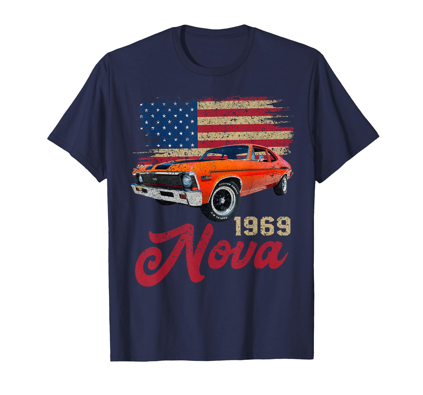 Jersey Style Nova 69 1969 Classic Old School Muscle Car T-Shirt