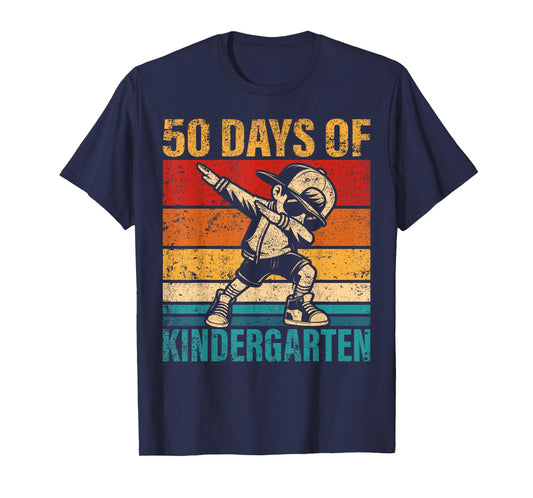 Kindergarten Dabbing Boy 50 Days Of Kindergarten Student T-Shirt