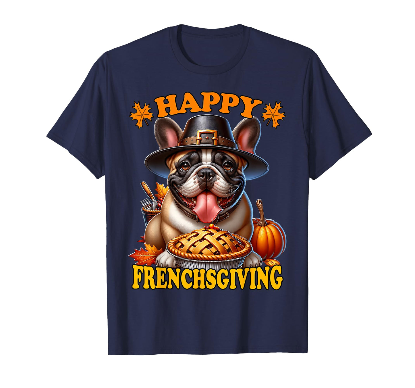 Thanksgiving French Bulldog T-Shirt