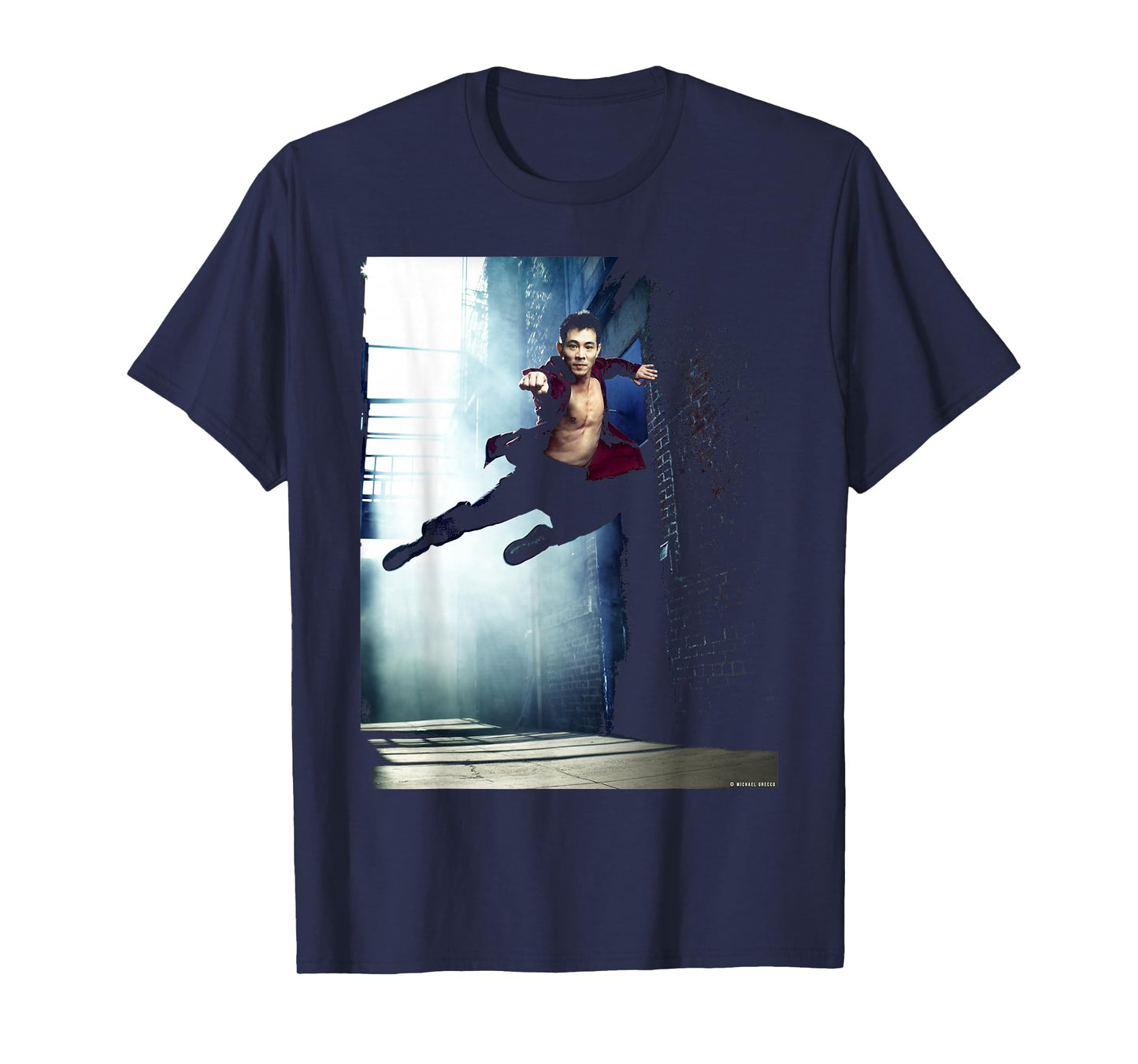 Fist of Legend Actor Jet Li Martial Artist by Michael Grecco T-Shirt