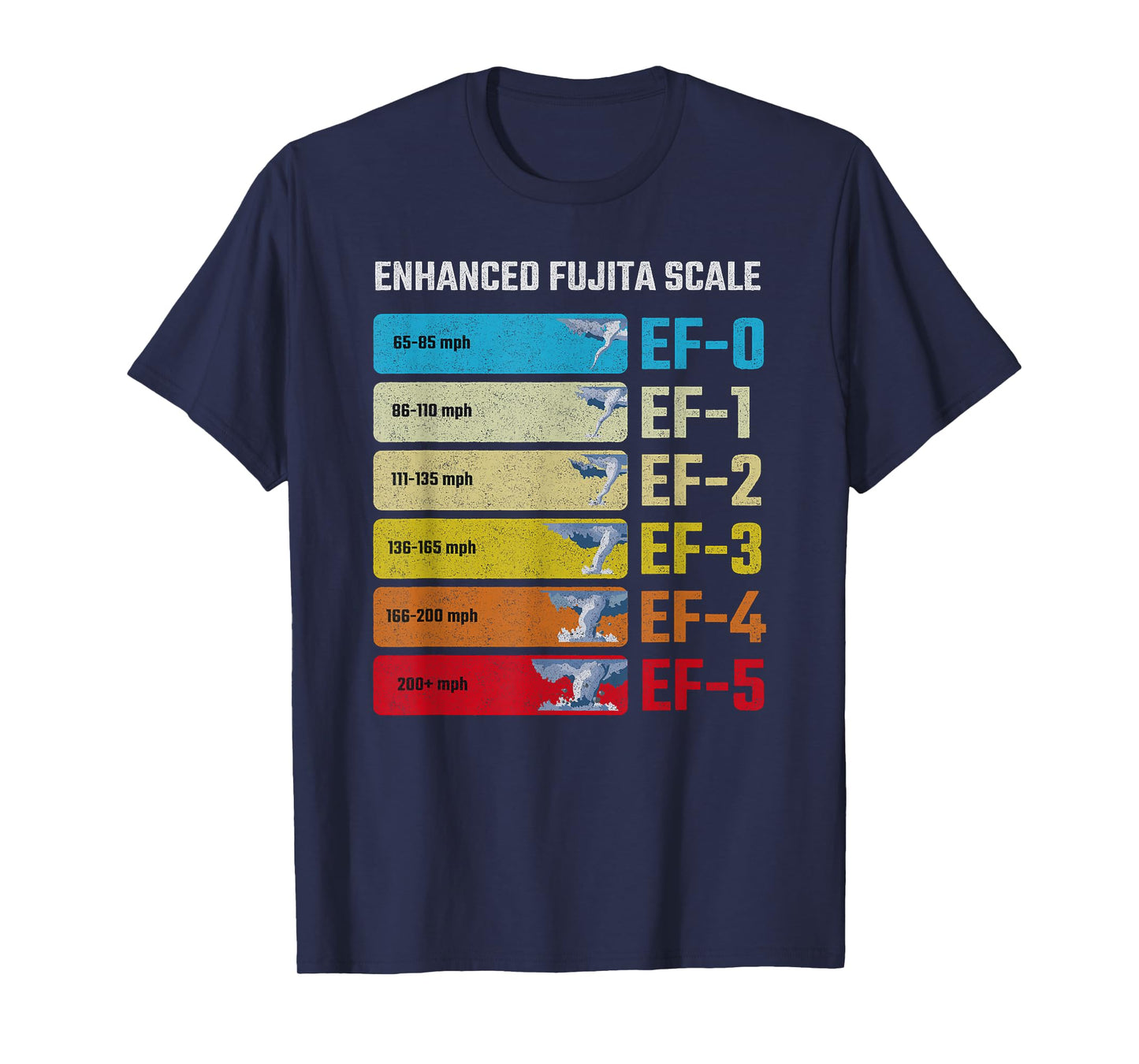 Enhanced Fujita Scale Tornado Chasing Storm Meteorology T-Shirt