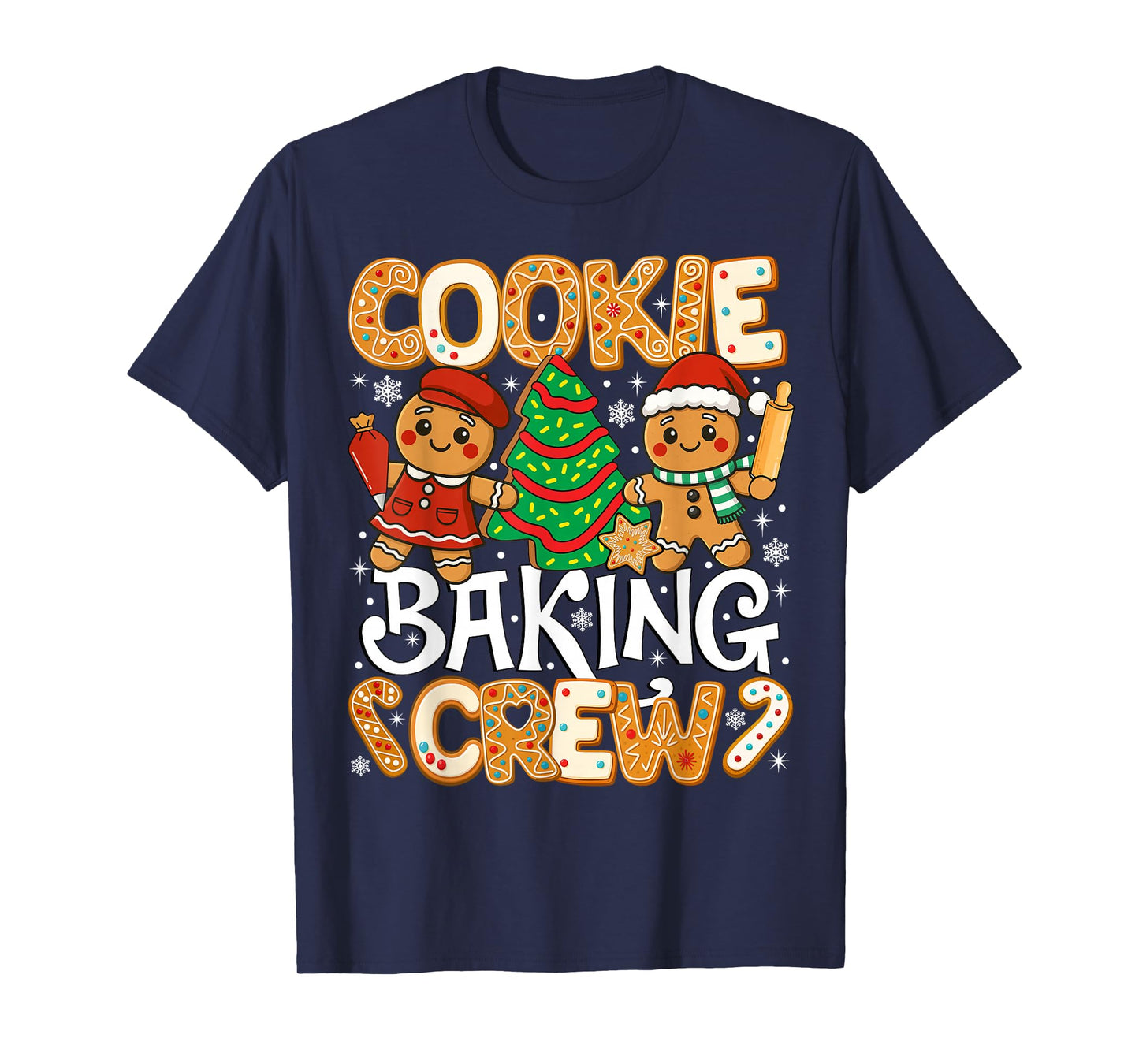 Christmas Cookie Baking Crew Family Baking Gingerbread Team T-Shirt