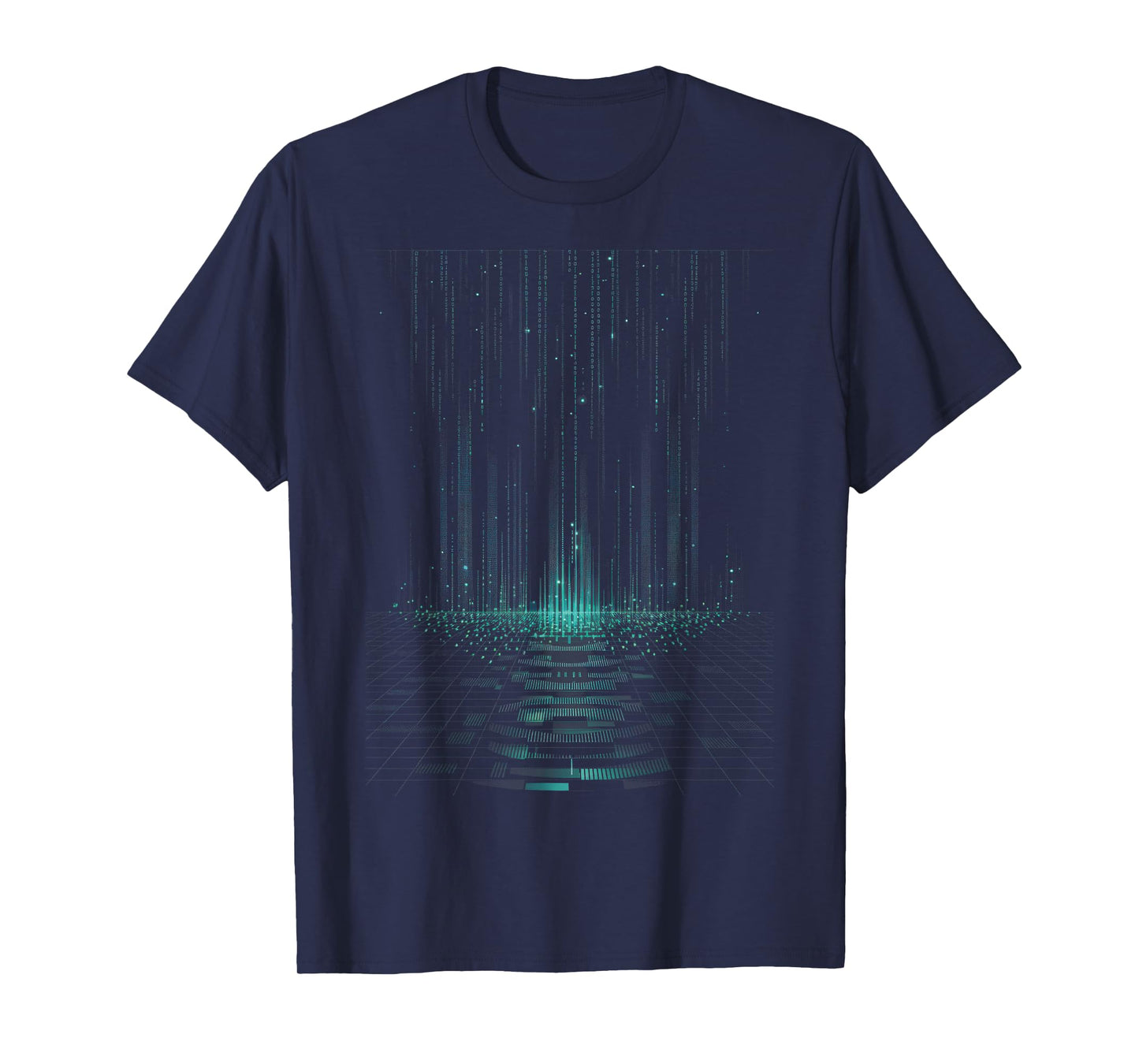 Code binaire Matrix Green Digital Cyberpunk T-Shirt