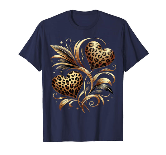 Cheetah Print Heart T-Shirt