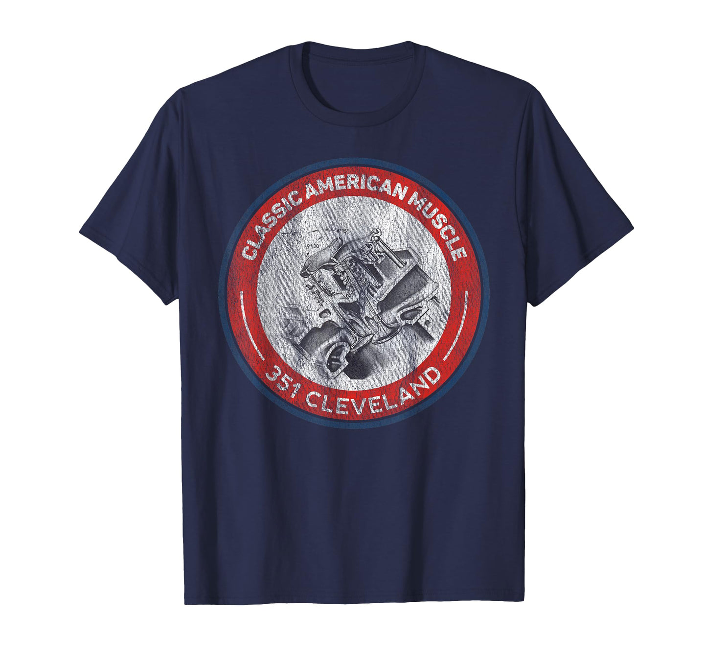 351 Cleveland Canted Valve Musclecar Retro Logo Tshirt T-Shirt
