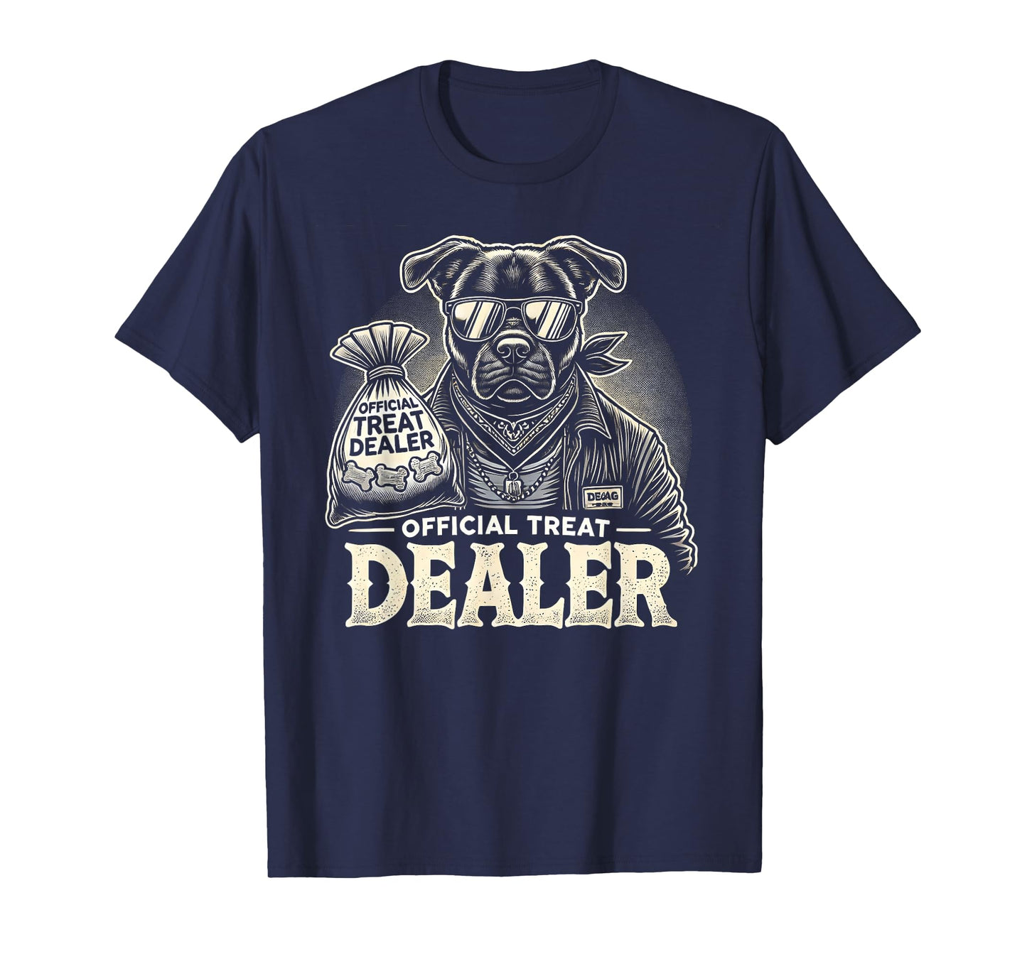 Dog Lover Official Treat Dealer Funny Pet Design Tee T-Shirt