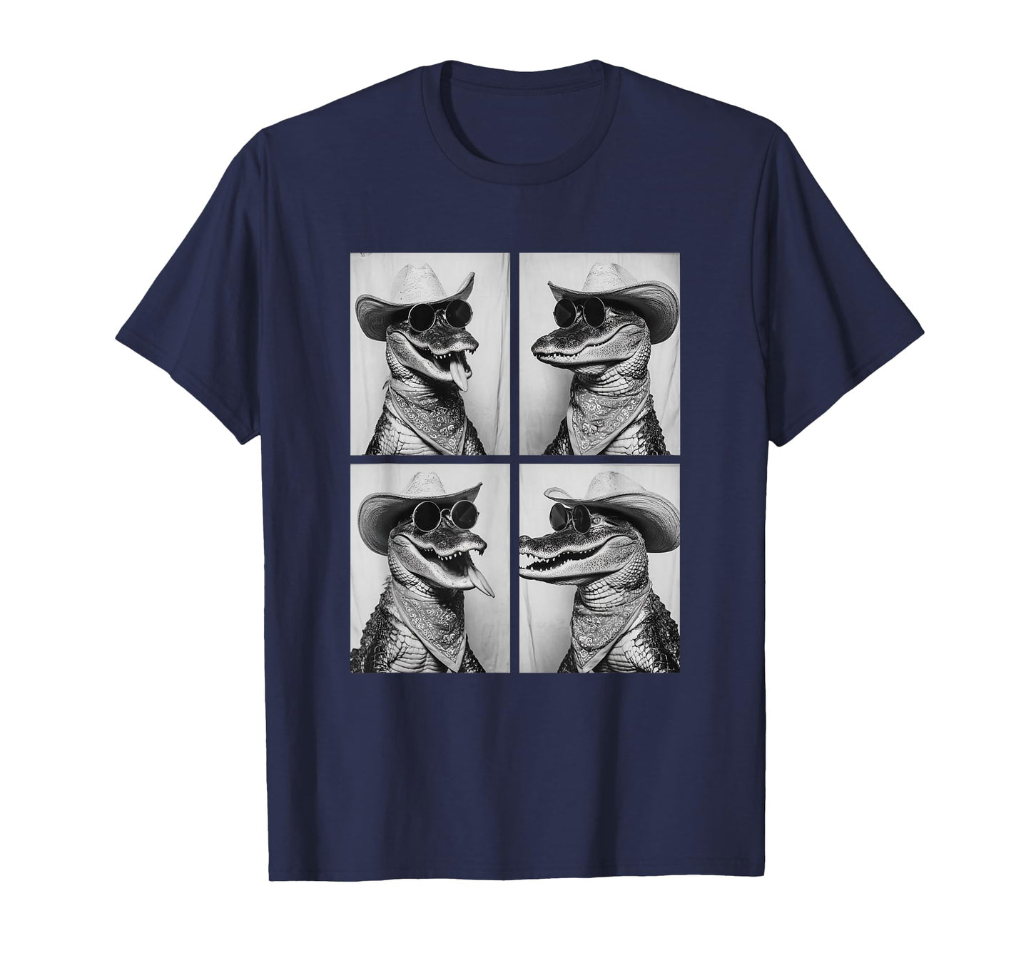 Cowboy Crocodiles with Sunglasses Animal Photo Booth Western T-Shirt