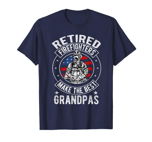 Retired Firefighter Grandpa Fireman Retirement T-Shirt