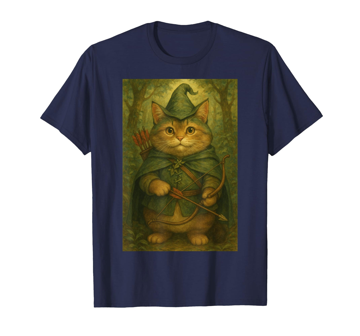 Cat Archer Pet Costume Outfit Funny Meme T-Shirt for Men Women Kids