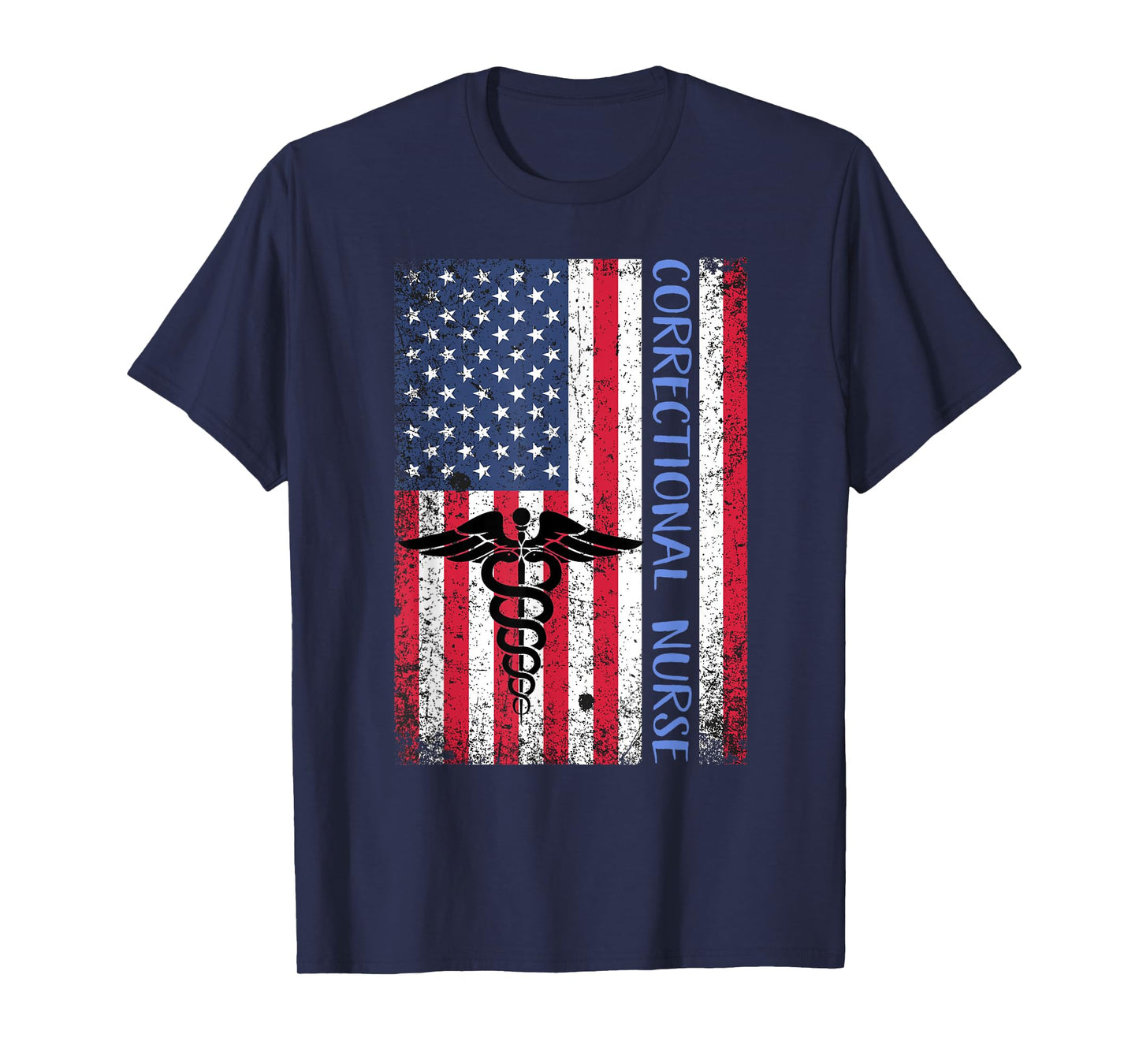 Correctional Nurse Gift Nursing Shirt American Flag July 4 T-Shirt