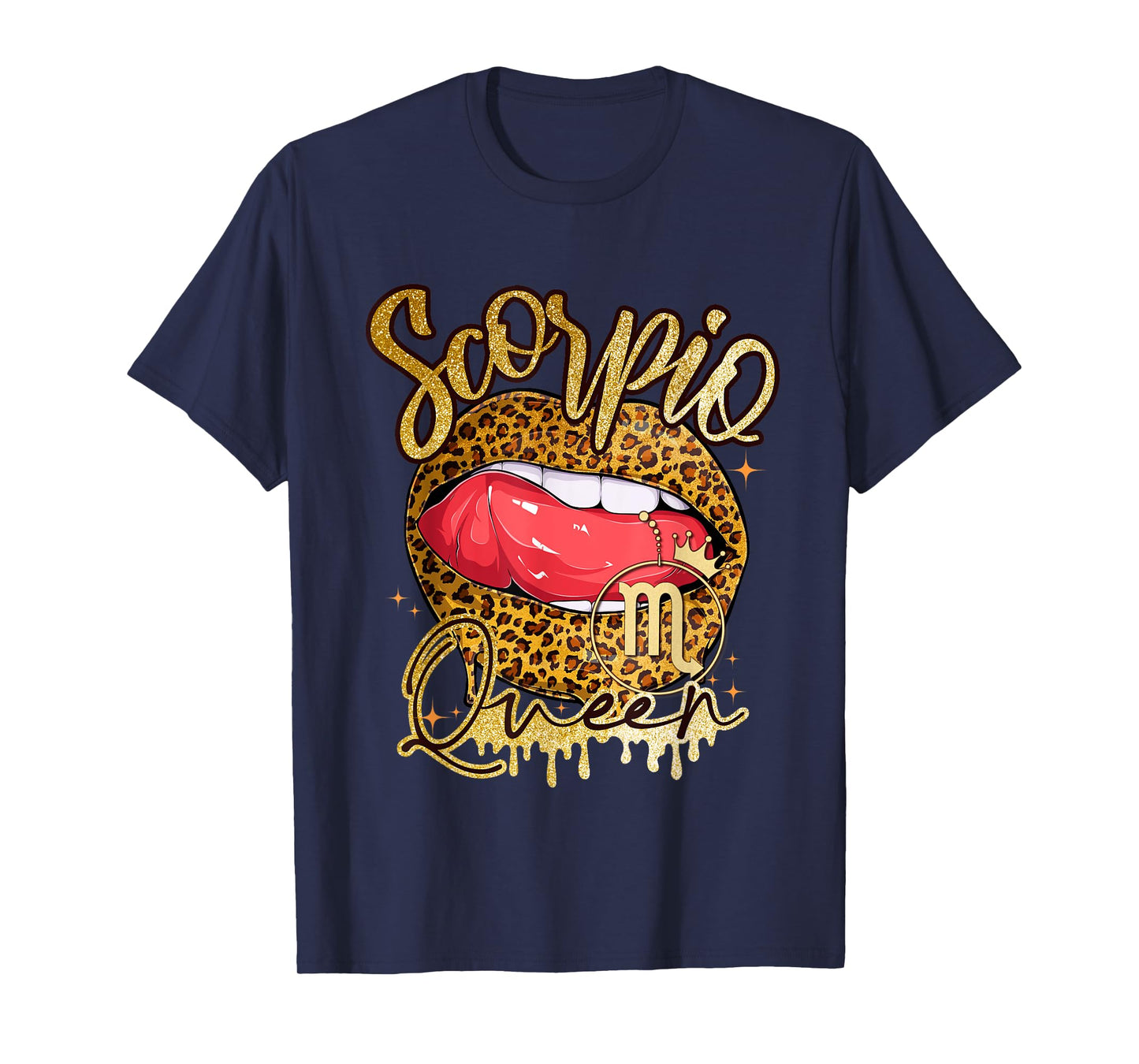Scorpio Girl Birthday Funny Melanin Afro Queen Black Women T-Shirt