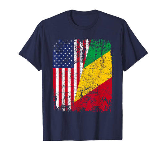 CONGOLESE American Flag | Men Women Kids | CONGO T-Shirt
