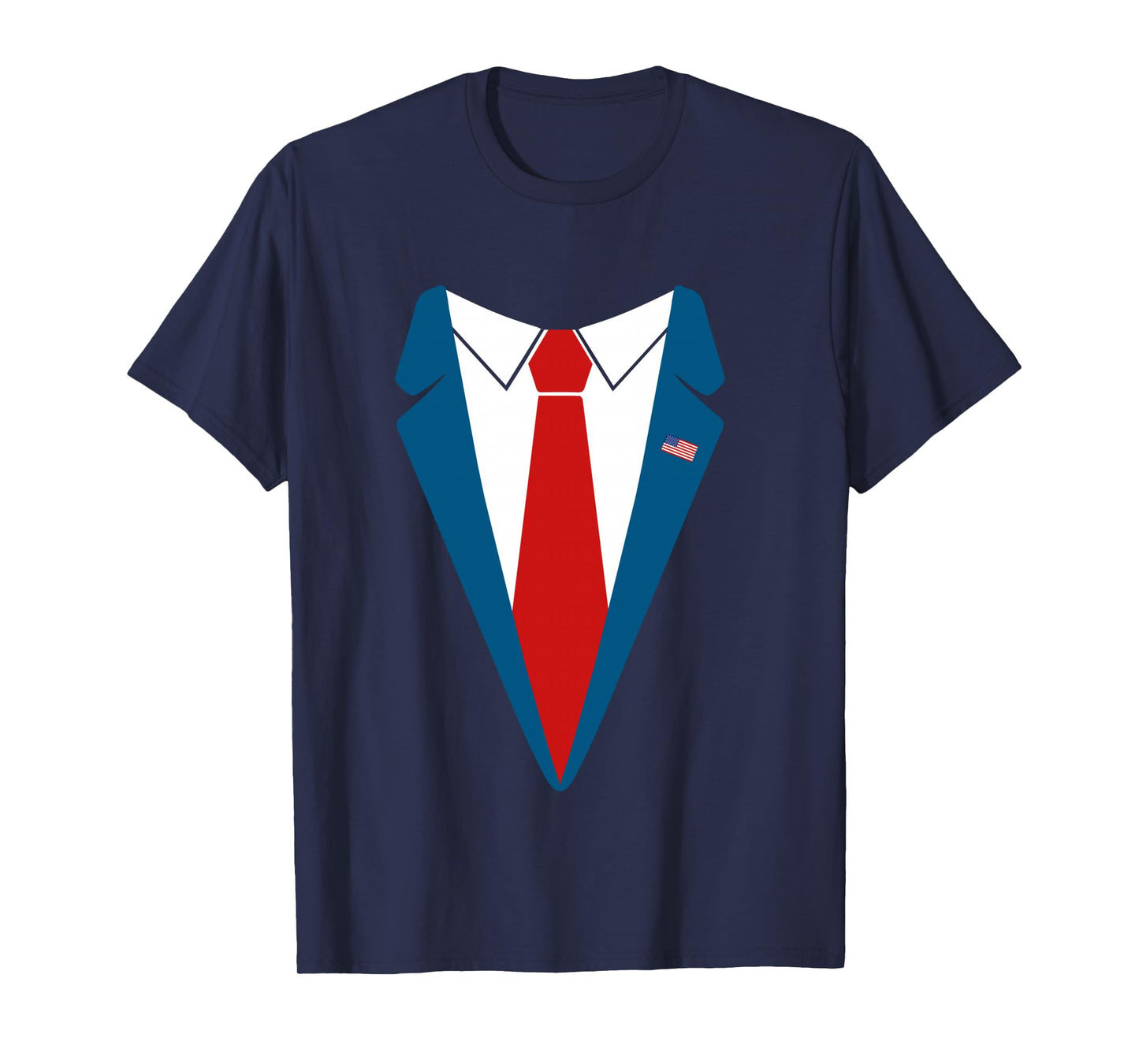 Trump Suit Halloween Costume Funny Cute Simple Fast gift Long Sleeve T-Shirt