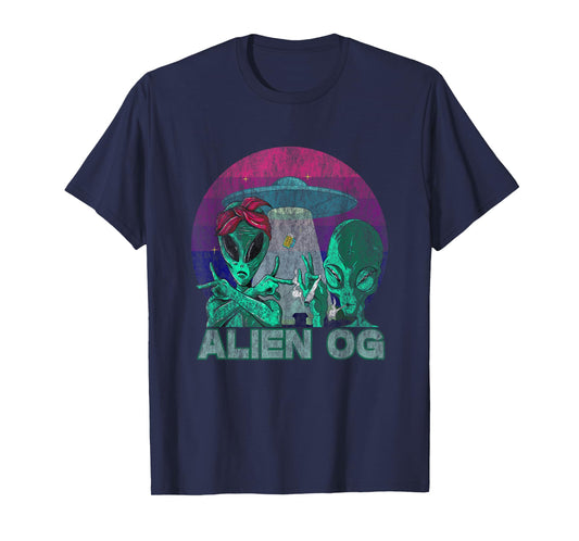 Alien OG Cannabis Weed Strain Stoner Design T-Shirt