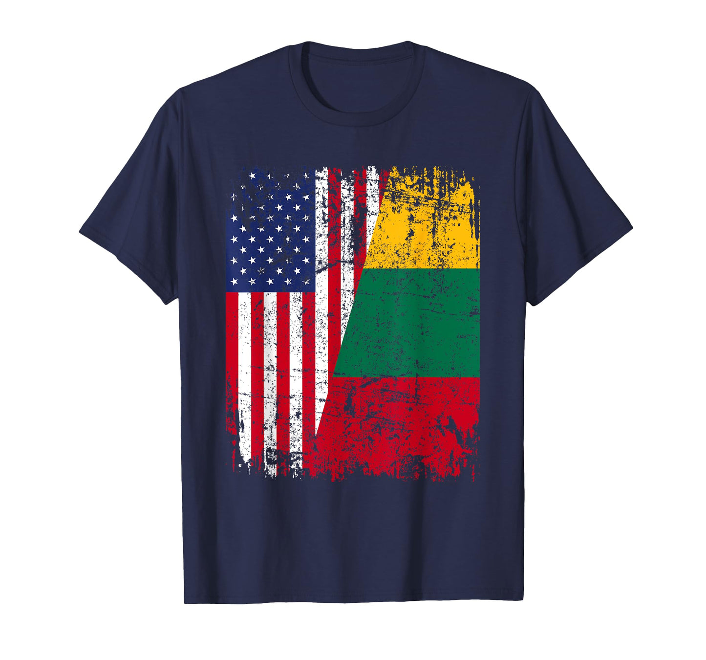 LITHUANIAN American Flag | Men Women Kids | LITHUANIA T-Shirt