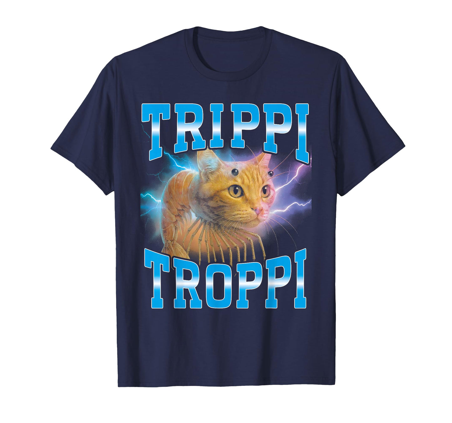 Surreal Italian Brainrot Meme Trippi Troppi Cat Funny T-Shirt