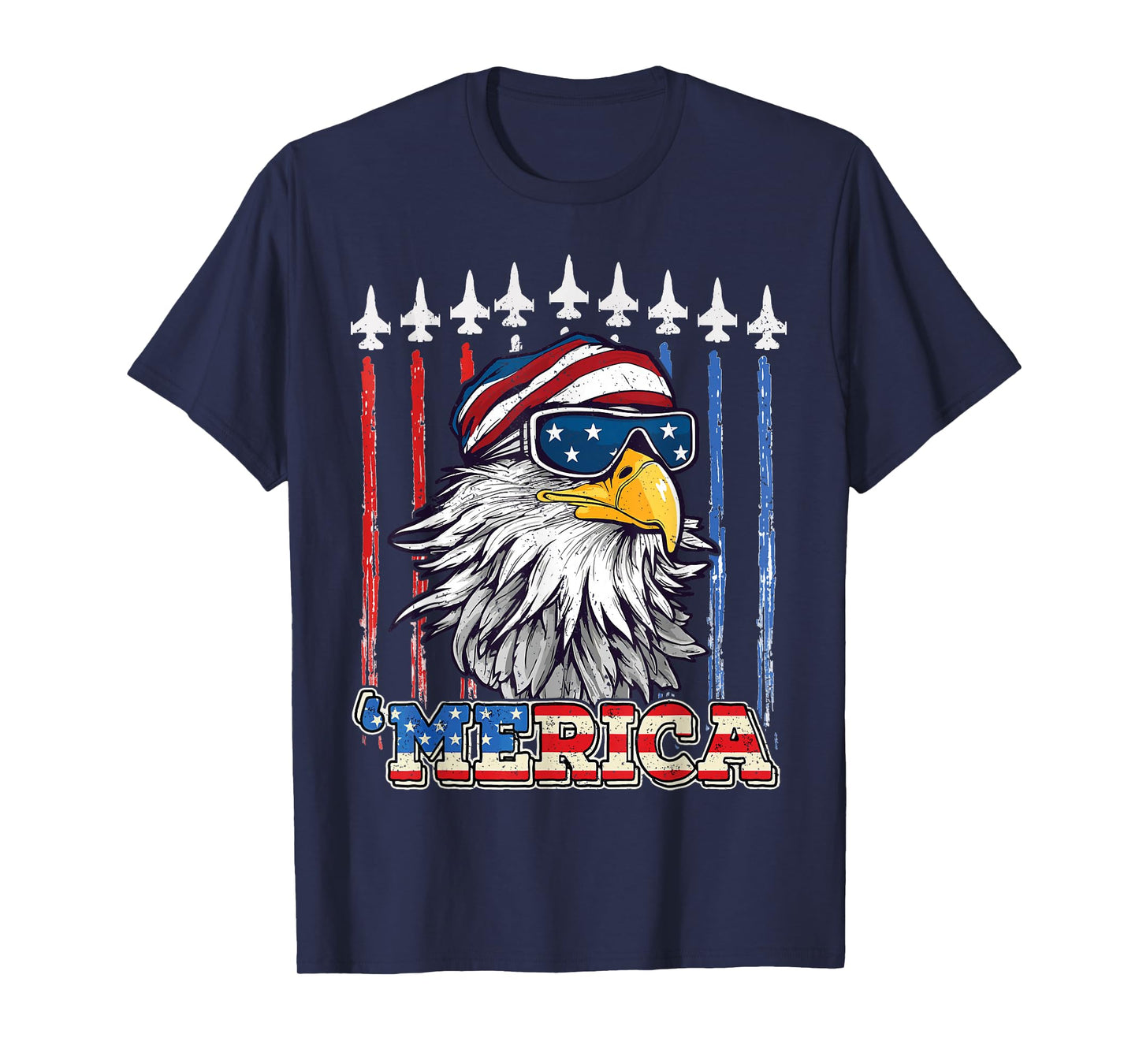Merica 4th of july Eagle mullet USA flag Patriotic Eagle T-Shirt