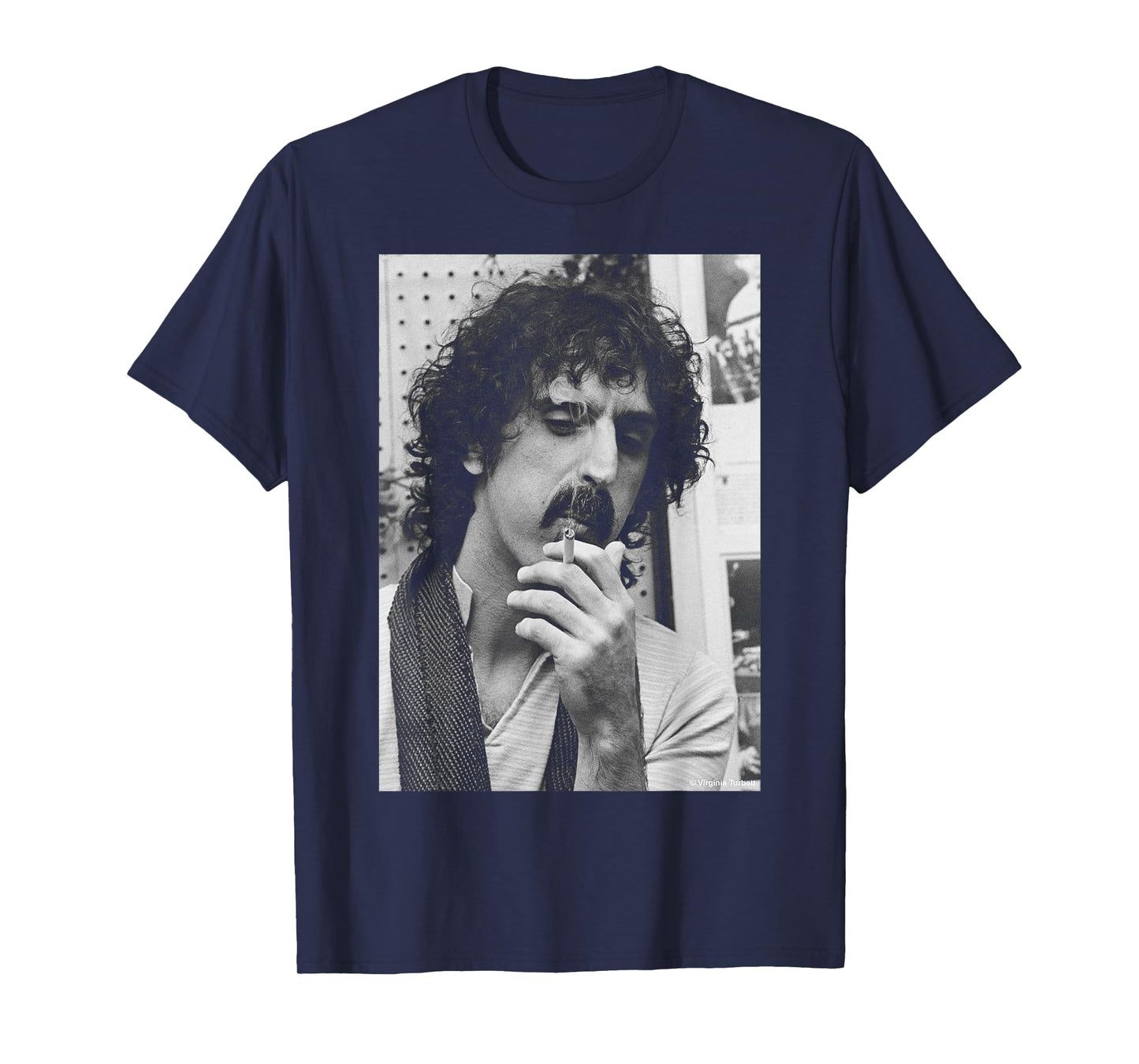 Smoking Frank Zappa by Virgina Turbett T-Shirt