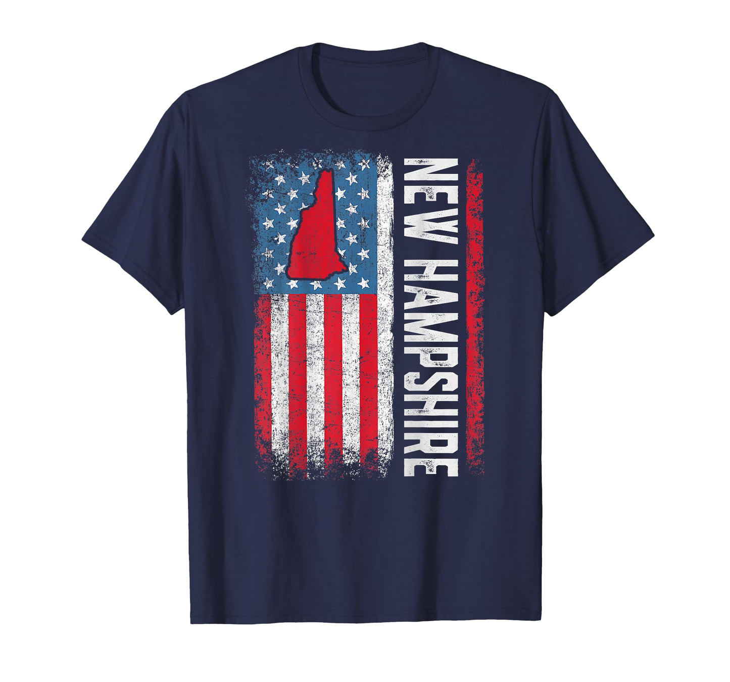 Vintage New Hampshire State USA Flag Shirt New Hampshire (On T-Shirt