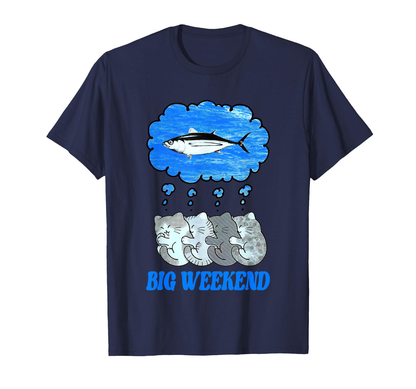 Paperbeatsscissors Big Weekend Cats Dreaming T-Shirt