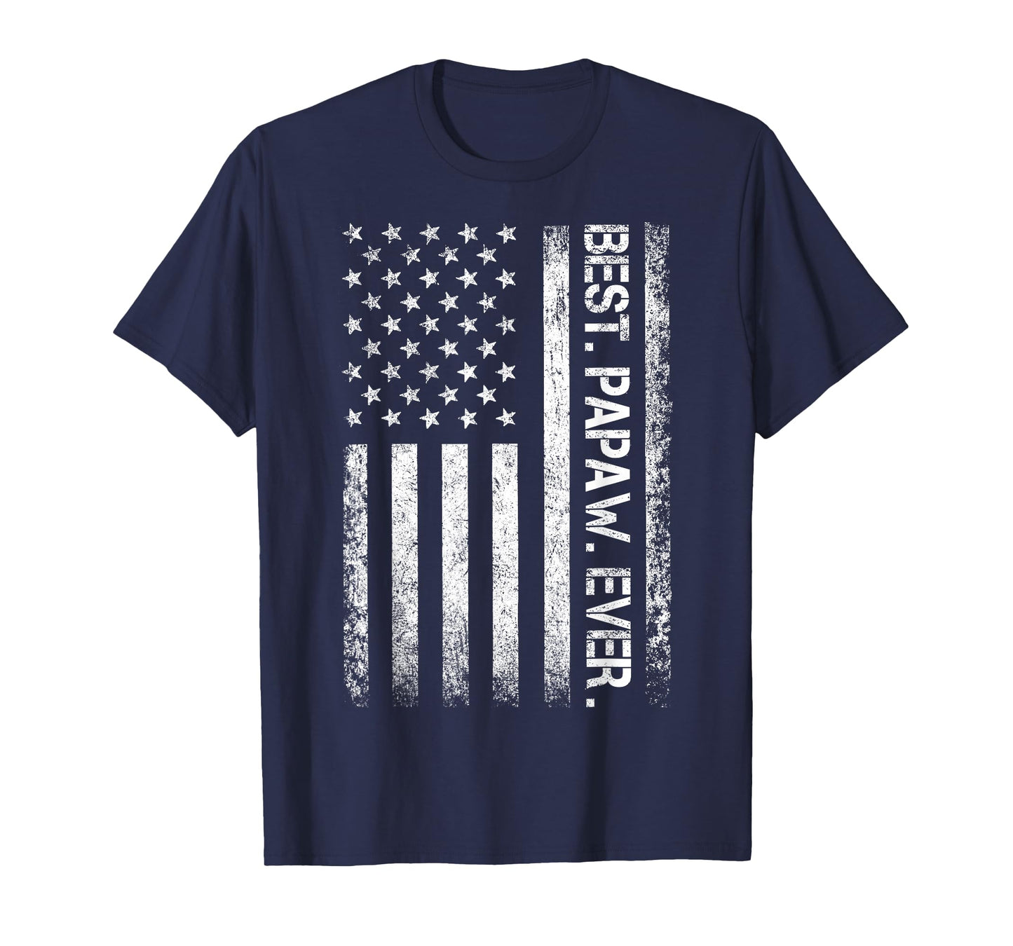 Best Papaw Ever Vintage American Flag T Shirt T-Shirt
