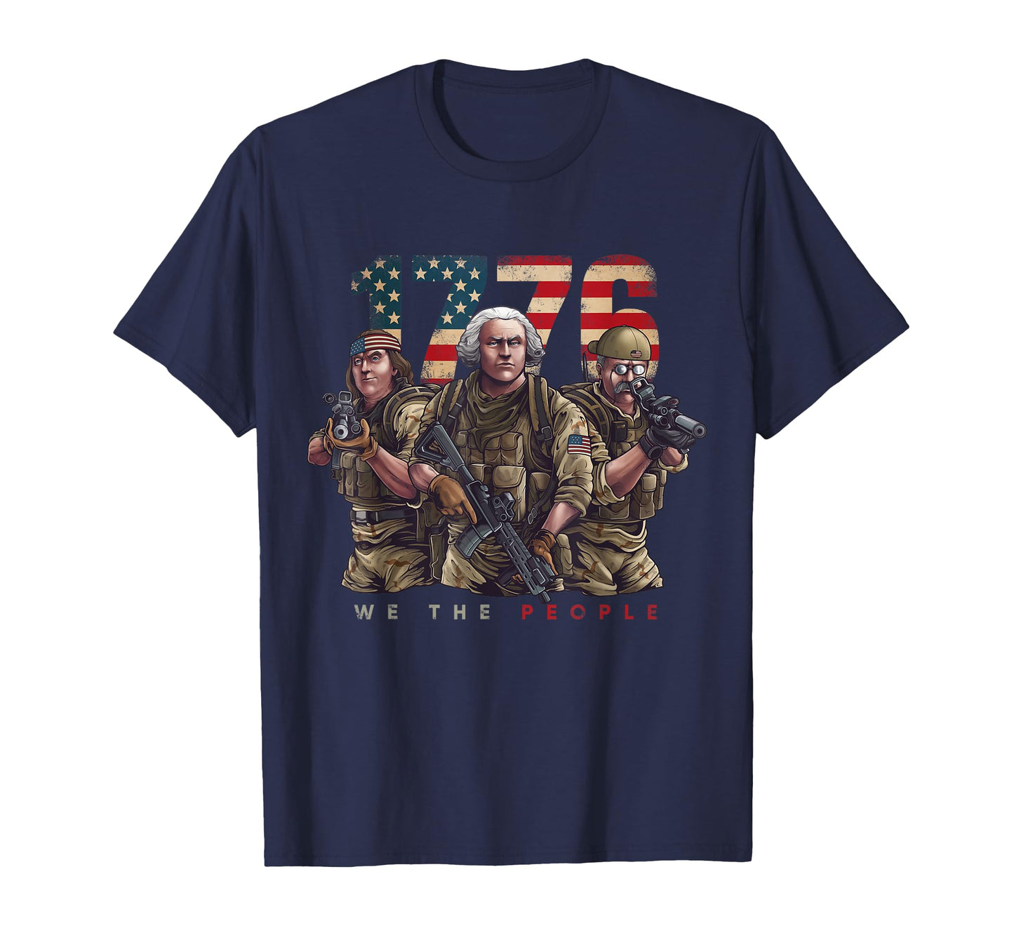 George Washington Ben Franklin Special Operators July 4th T-Shirt