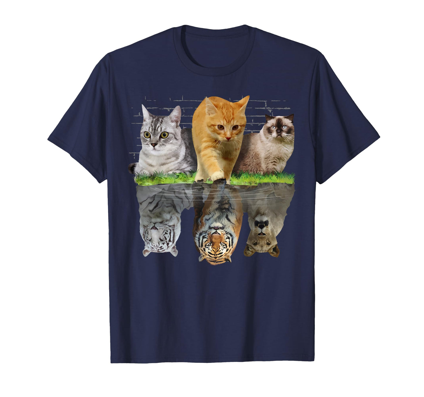 Fun Cat Reflection Gift Design Idea T-Shirt