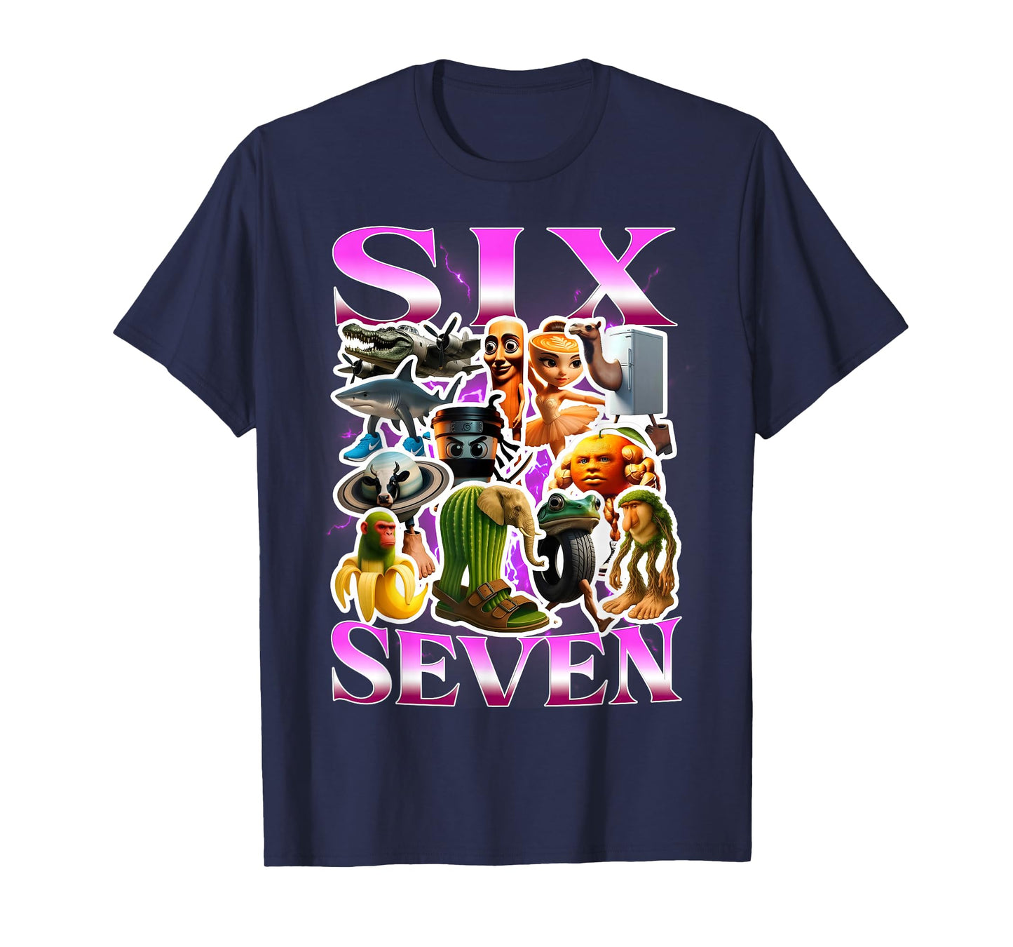 67 Six Seven Birthday Meme Viral Italian Brainrot Funny T-Shirt