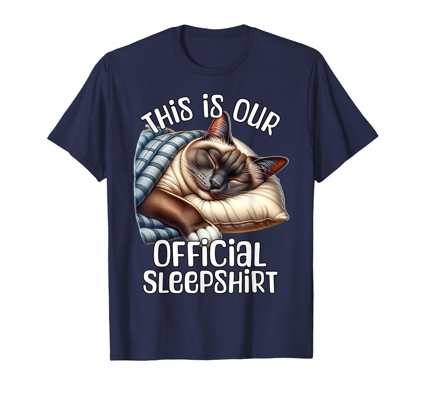 Siamese Cat Pajama For Cat Lover Siamese Cat T-Shirt