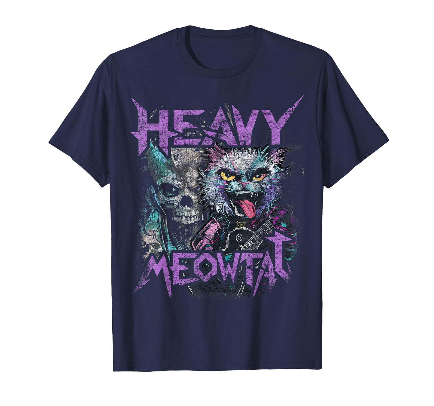 Heavy Meowtal Oldschool T-Shirt