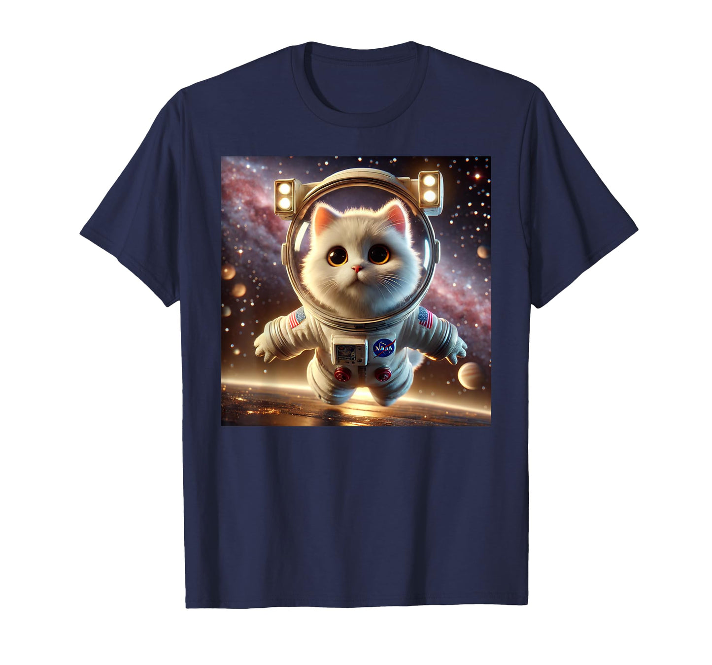 Cat Astronaut, Space Cat, Funny Planets gift Men Women kids T-Shirt