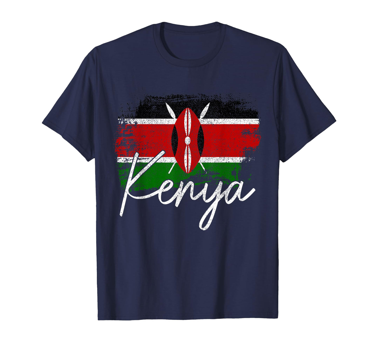 Kenya Vintage Flag Kenya Pride Roots Africa T-Shirt