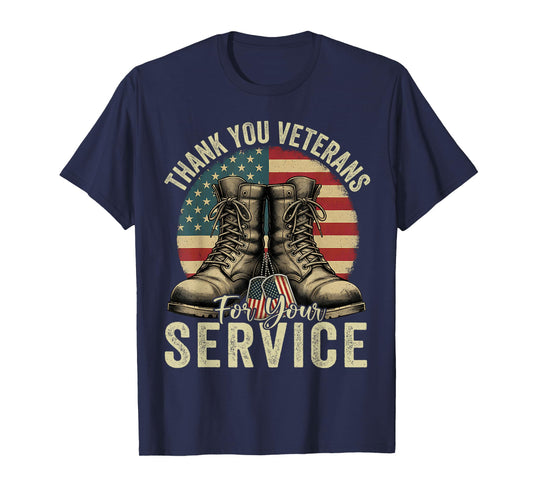 Thank You Veterans for Your Service Veterans Day Men Women T-Shirt
