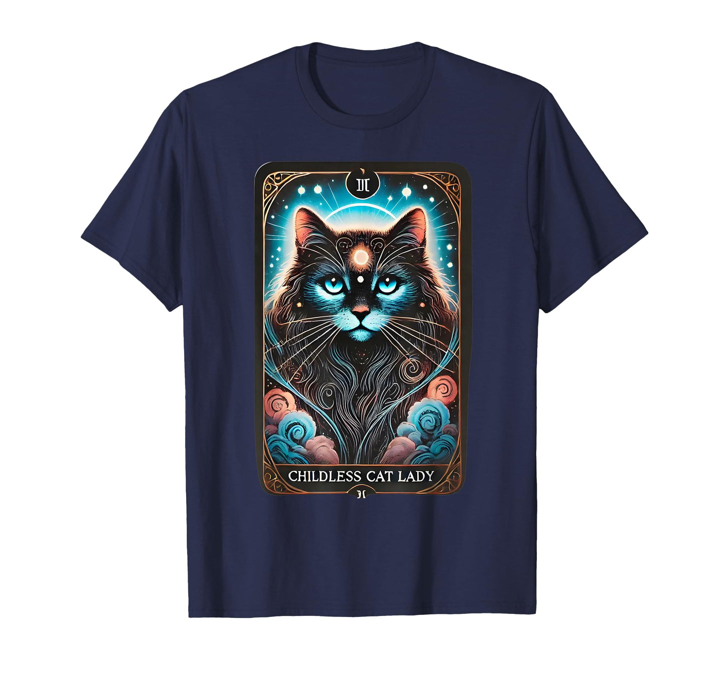 Childless Cat Lady Tarot Card T-Shirt
