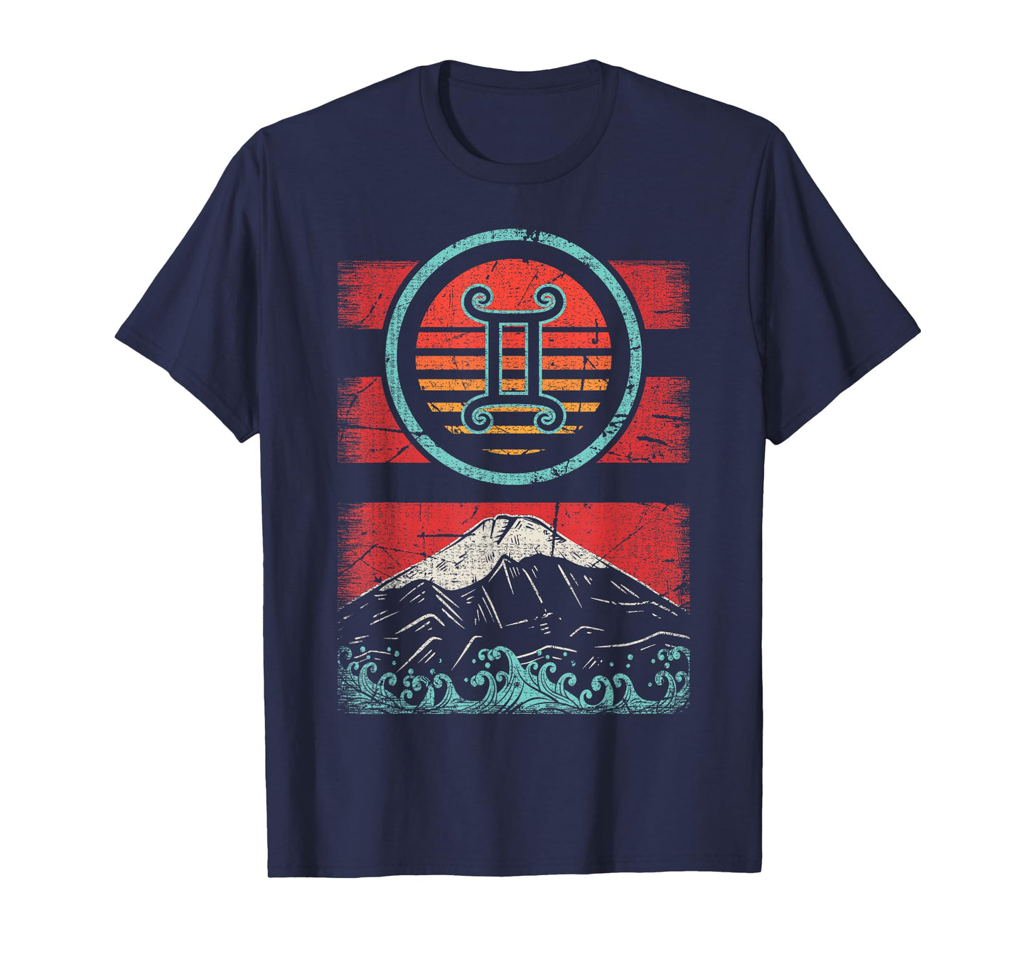 Gemini Zodiac Sign Retro Birthday Astrology Gift T-Shirt