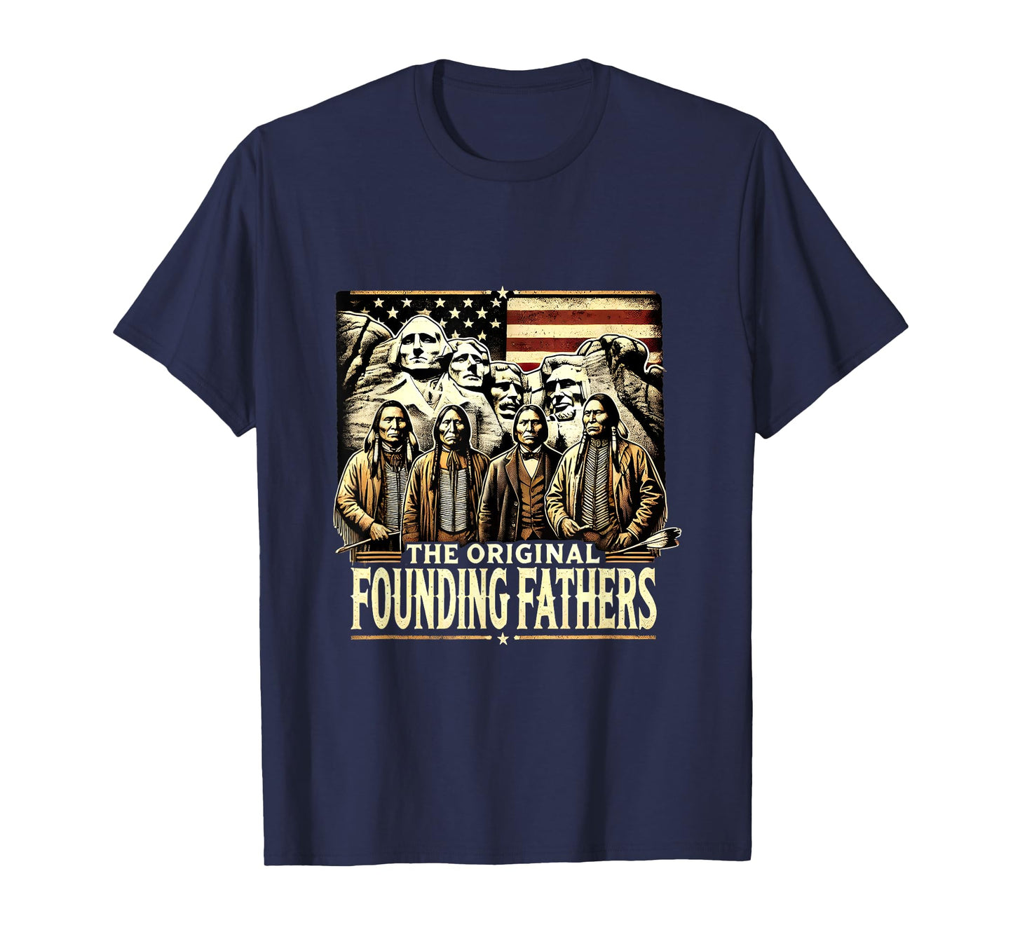 The Original Founding Fathers American Indian USA Flag T-Shirt