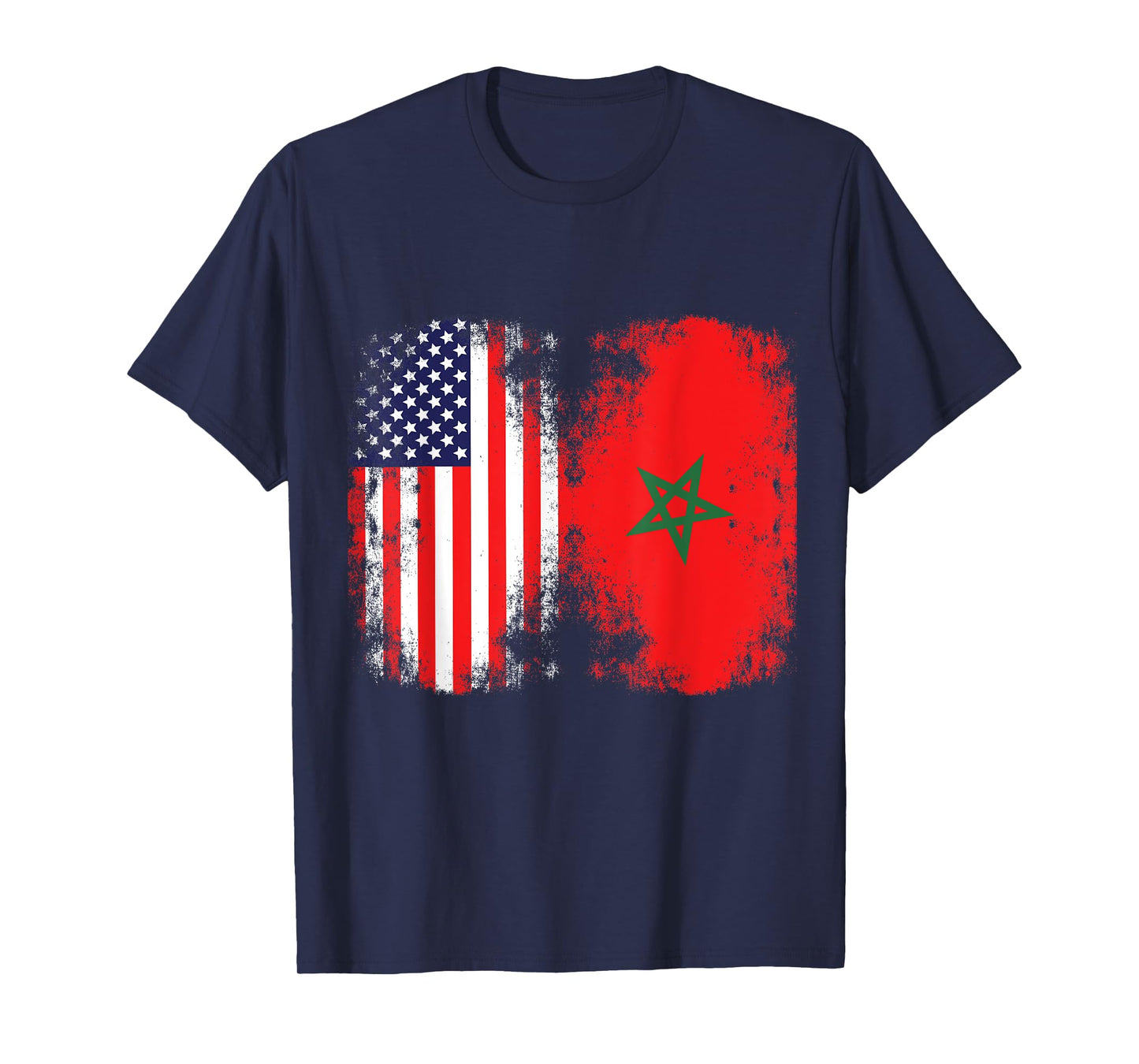 Moorish American Morocco Flag Moroccan Soccer Supporter T-Shirt