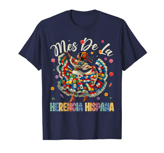 Mes De La Herencia Hispana Hispanic Heritage Month Womens T-Shirt