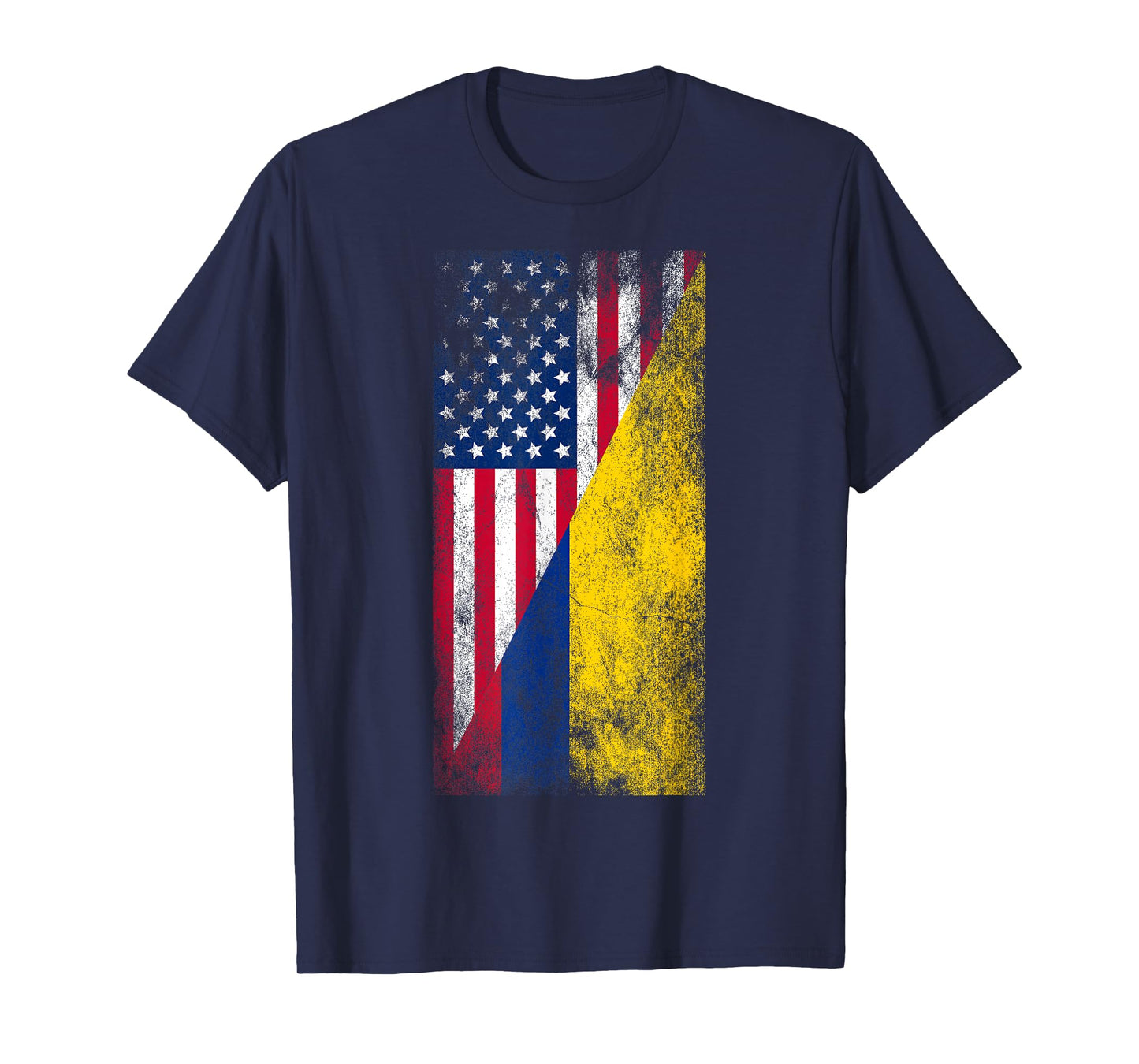 USA & Colombia Flags - United States of America, Colombian T-Shirt