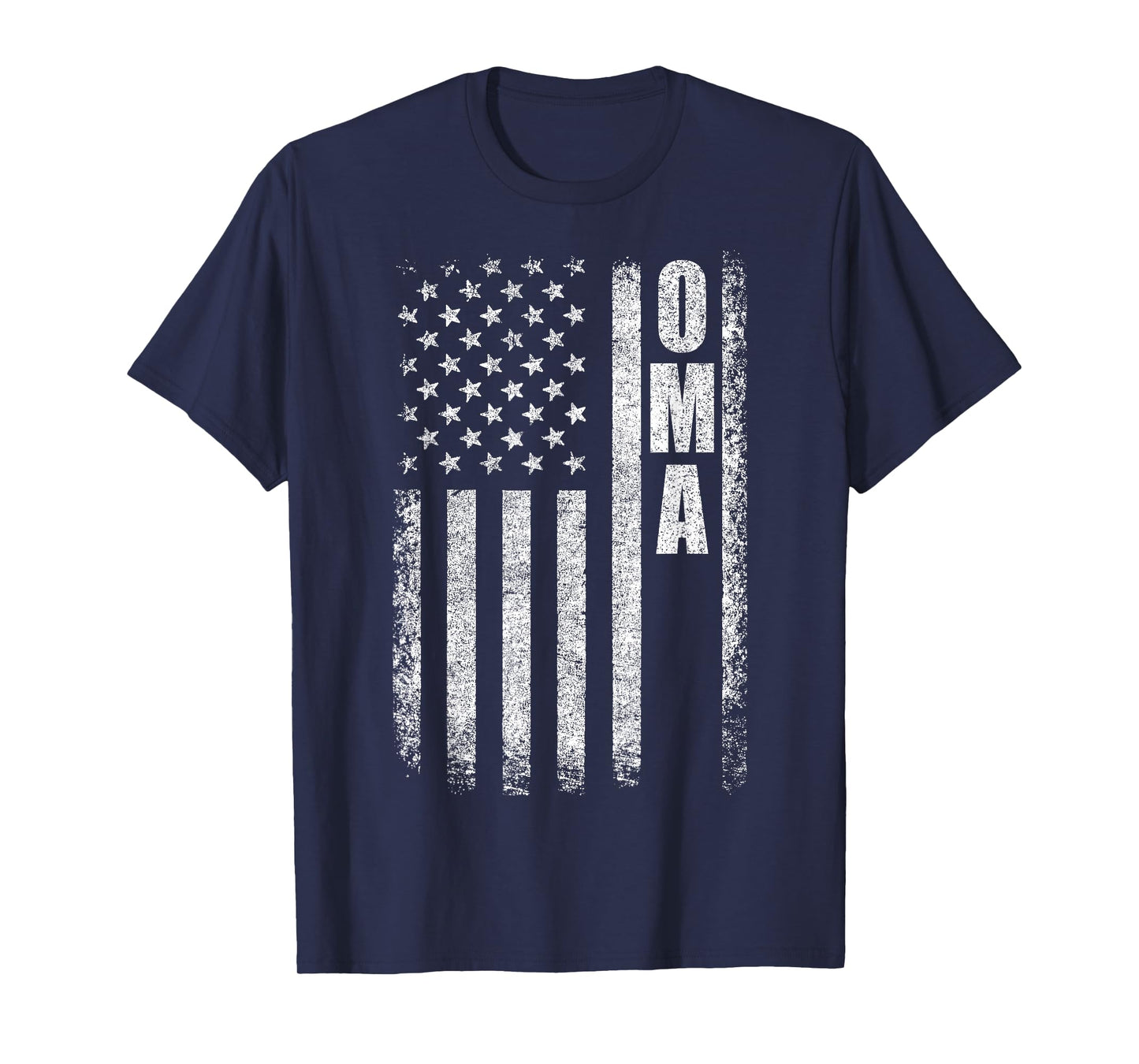Proud Oma American Flag Mother's Day Patriotic T-Shirt