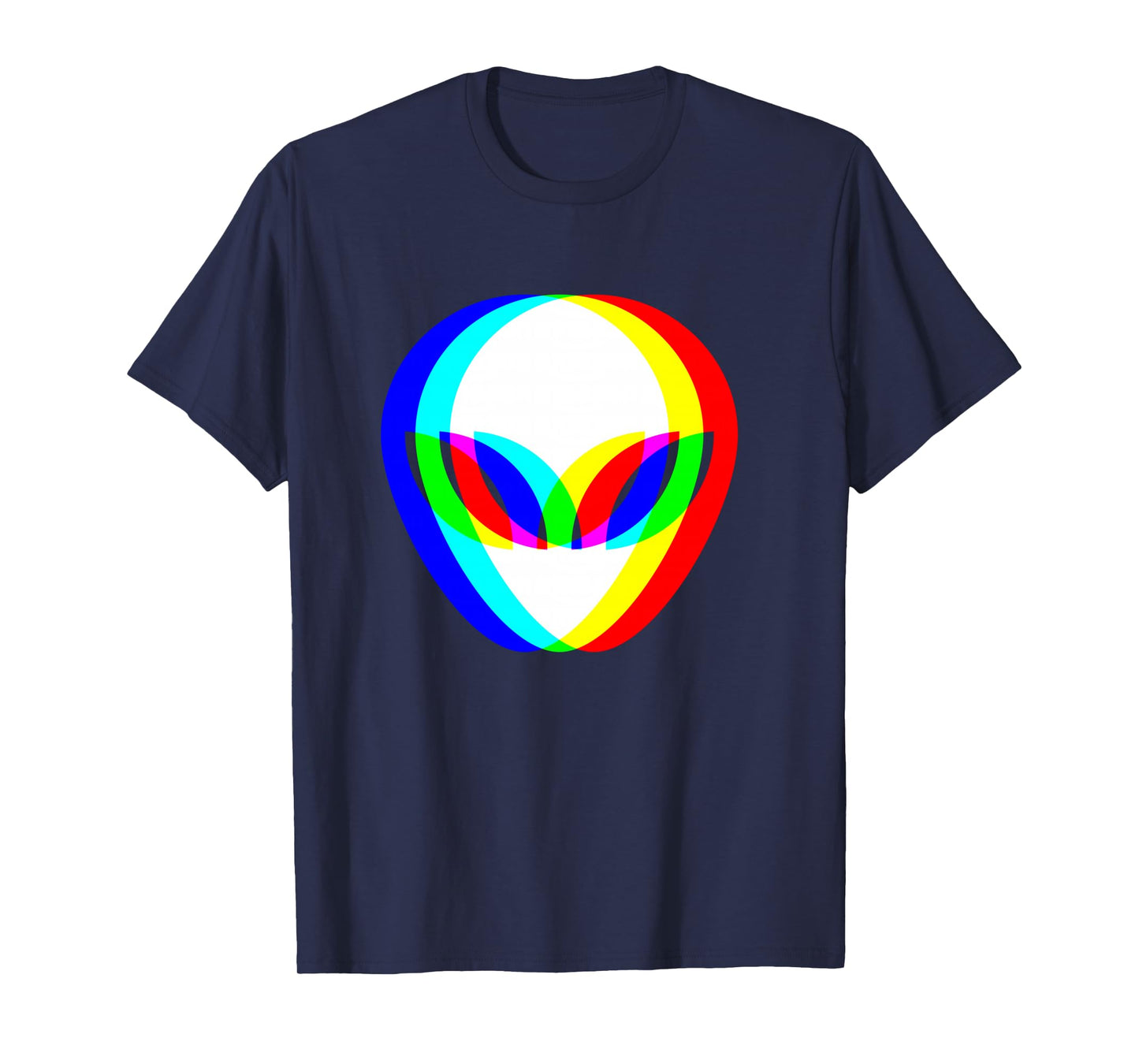 Alien Head Trippy Vaporwave Techno Rave EDM Music Festival Long Sleeve T-Shirt
