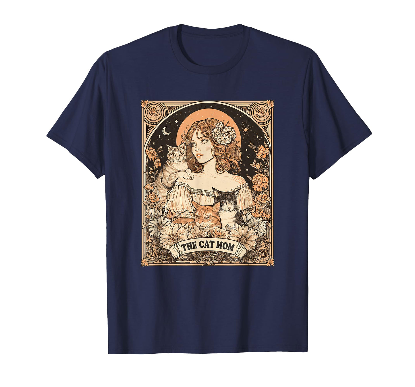 Tarot Card The Cat Mom Funny T-Shirt