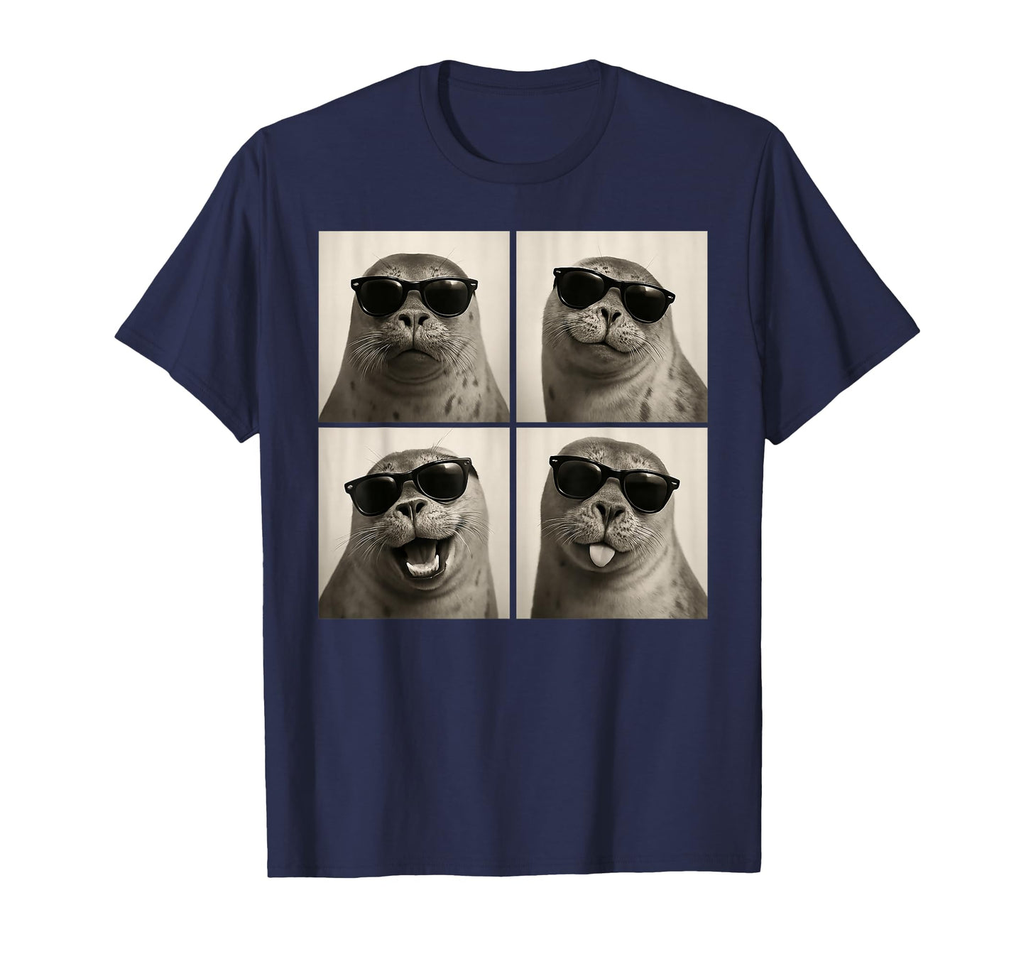 Funny Seal Lover Cute Seal Photo Booth T-Shirt