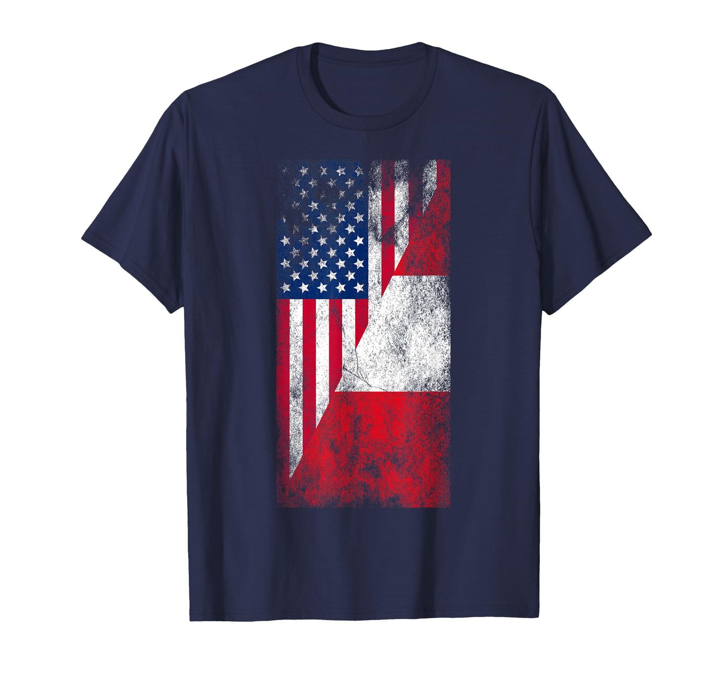 USA & Peru Flags - United States of America, Peruvian T-Shirt