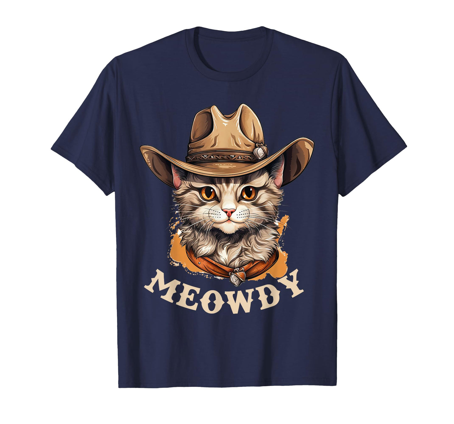 Meowdy Cat Cowboy Hat Country Lover T-Shirt