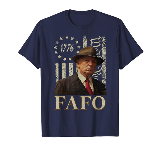 Trump Fafo, Funny Fafo Trump American Flag T-Shirt