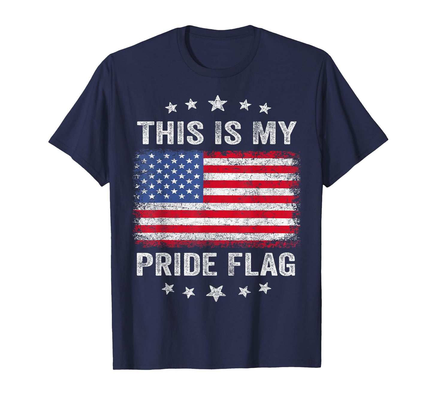 This is My Pride Flag USA American 4th of July Patriotic T-Shirt